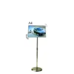 Portacartel led modelo sobre con base