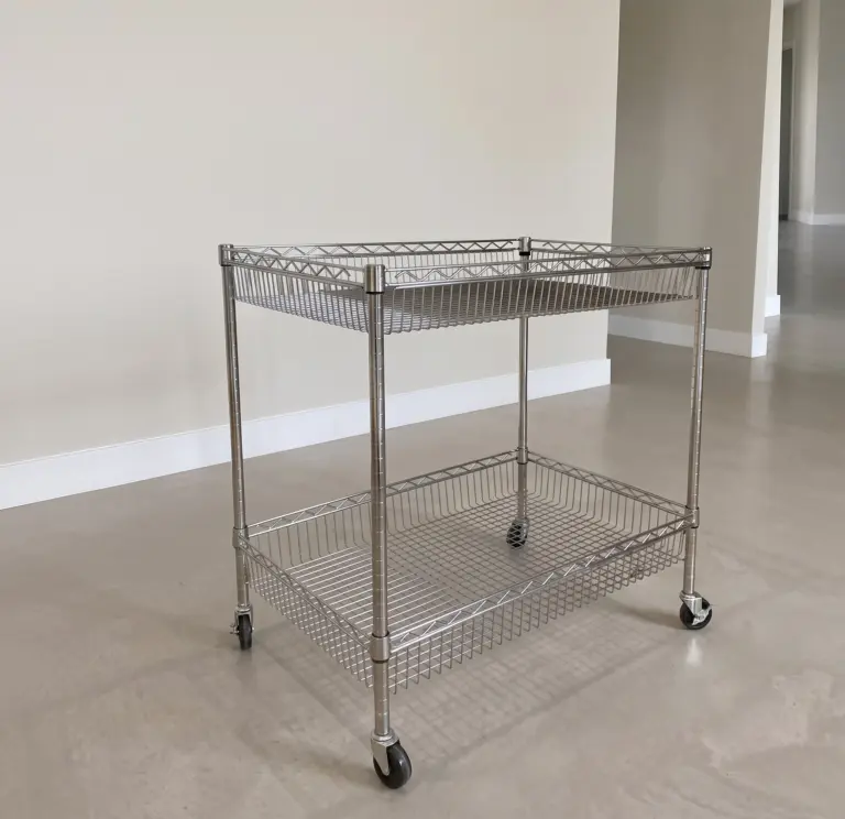 Carro 2 cestas recta 91x61x91cm