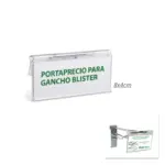 Portaprecios plástico para gancho blister
