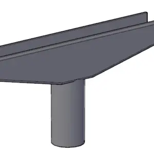 Sujecion para portacartel abs