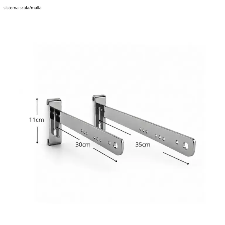 Soporte estante scala/malla 30/35cm