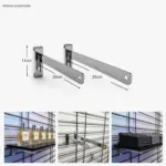 Soporte estante scala/malla 30/35cm