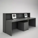 PR216143-mostrador-recepcion-gris-oscuro-logo-vinilo