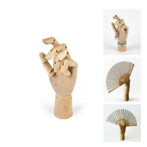 Mano articulada de madera multiusos CABALLERO